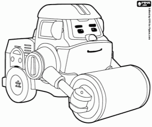 desenho de O rolo compressor Max, Robocar Poli para colorir