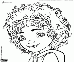desenho de O rosto da garota Tip para colorir