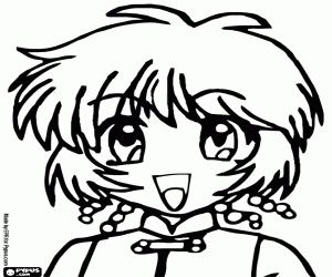 desenho de O rosto de Kikki Benjamin para colorir