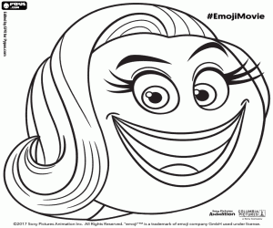 desenho de O rosto do emoji Smiler para colorir