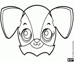 desenho de O rosto do Zooble Koala em branco para colorir
