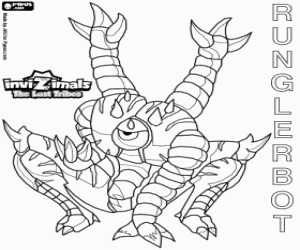 desenho de Runglerbot, Invizimals Tribos Perdidas para colorir