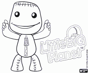 desenho de Sackboys, LittleBigPlanet para colorir