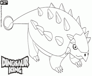 desenho de Saika, um dinossauro de Dinosaur King para colorir