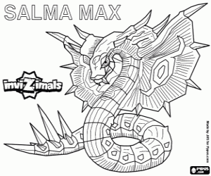 desenho de Salma Max, uma Invizimals para colorir