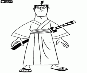 desenho de Samurai Jack para colorir
