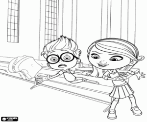 desenho de O sanduíche, Sherman e Penny para colorir