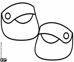 desenho de Os sapatos de Chapeuzinho vermelho para colorir