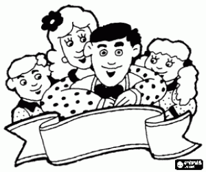 desenho de Saudação para o dia do pai para colorir