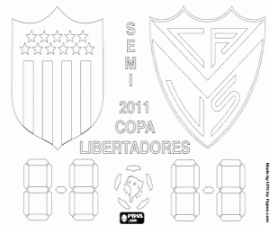 desenho de Segunda meia-final da Libertadores 2011 para colorir