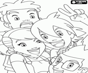 desenho de Os senhores da natureza para colorir