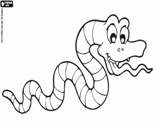 desenho de Uma serpente venenosa australiana para colorir