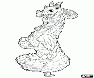 desenho de Shangri Llama de Geotopia para colorir