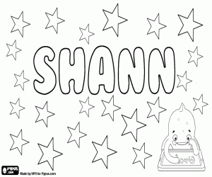 desenho de Shann, variante do Shan para colorir