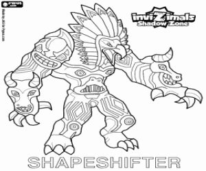desenho de Shapeshifter, Invizimals A nova dimensão para colorir