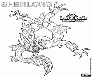 desenho de Shenlong, Invizimals A nova dimensão para colorir
