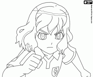 desenho de Shindou de Inazuma Eleven Go para colorir