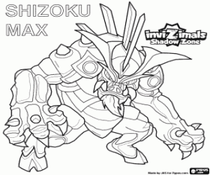 desenho de Shizoku Max, Invizimals A nova dimensão para colorir