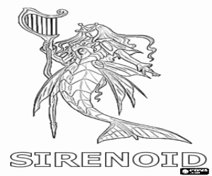 desenho de Sirenoid é um Bakugan Aquos para colorir