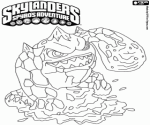 desenho de Skylander Eruptor para colorir