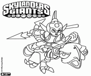 desenho de Skylander Fright Rider para colorir