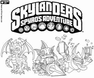 desenho de Skylanders: As aventuras de Spyro para colorir