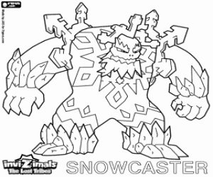 desenho de Snowcaster, Invizimals Tribos Perdidas para colorir