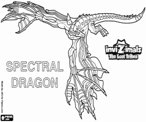 desenho de Spectral Dragon Invizimals Tribos Perdidas para colorir