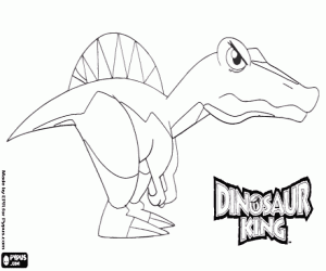 desenho de Spiny, o dinossauro de Zander para colorir
