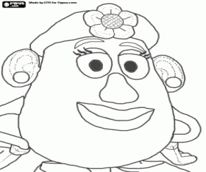 desenho de Sra. Potato Head para colorir
