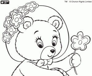 desenho de Sra Tubby Bear, personagem do Noddy para colorir