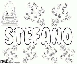 desenho de Stefano, variante de Stefanio para colorir