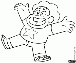 desenho de Steven Universe, o garoto protagonista para colorir