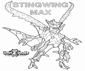 desenho de Stingwing Max, Invizimals A nova dimensão para colorir