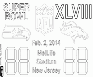 desenho de Super Bowl 2014, New Jersey para colorir
