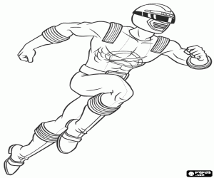 desenho de Um super-herói Power Ranger para colorir