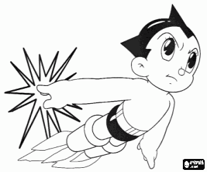 desenho de Os superpoderes de Astro Boy para colorir