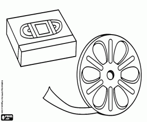 desenho de Suportes analógicos para filmagens para colorir