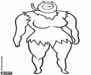 desenho de Susan Strong de Adventure Time para colorir