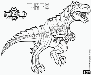 desenho de T-Rex, Invizimals A nova dimensão para colorir