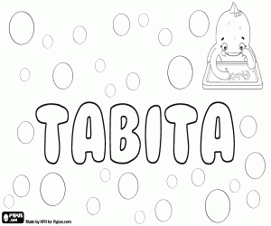 desenho de Tabita, variante de Tabitha para colorir