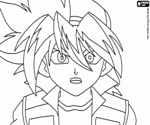 desenho de Takao Kinomiya, Tyson, Beyblade para colorir