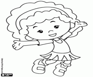 desenho de Tara, a amiga da Chloe para colorir