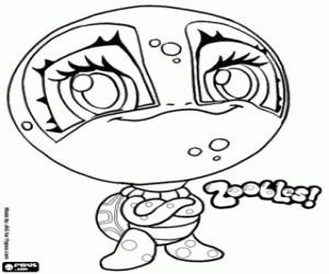 desenho de Tartaruga, Zooble de Petagonia para colorir