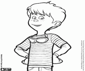 desenho de Ted, personagem do filme Lorax para colorir