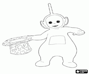 desenho de Teletubbies Dipsy com chapéu para colorir