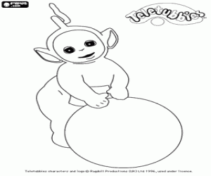 desenho de Teletubbies Laa-laa para colorir