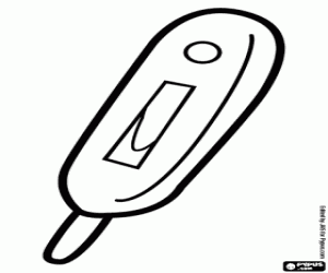 desenho de Termómetro digital para colorir