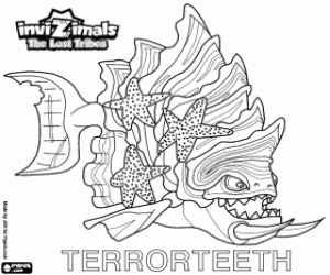 desenho de Terrorteeth, Invizimals Tribos Perdidas para colorir