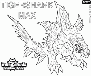desenho de Tigershark Max,Invizimals A nova dimensão para colorir